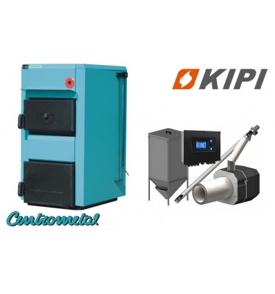 Котел Centrometal EKO-CK P 14 кВт + пальник KIPI 16 КВТ+ бункер